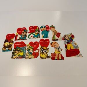 Vintage Valentine's Day Cards Lot - 10
